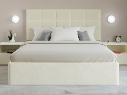 Кровать Lonax Адель велюр Dolly-13 (с основанием) 140х200