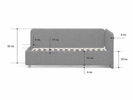 Кровать Сонум Capri Экокожа Белая (с подъемным механизмом)