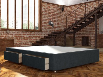 Кровать Mr.Mattress Site Box велюр Grey 253