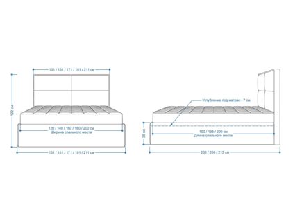 Кровать Lonax Марселла велюр Dolly-3 (с подъемным механизмом) 160х195