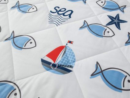 Комплект постельного белья Софи де Марко Морские рыбки с одеялом 1,5-спальный