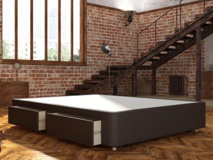 Кровать Mr.Mattress Site Box экокожа Brown 266