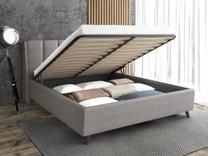 Кровать Sontelle Style Skordia Malta grey с подъемным механизмом 160х200