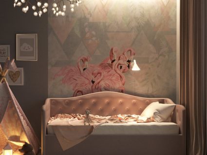 Кровать Nuvola Elea Velutto 32 (с подъемным механизмом)