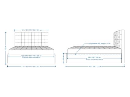 Кровать Lonax Аврора велюр Dolly-2 180х200