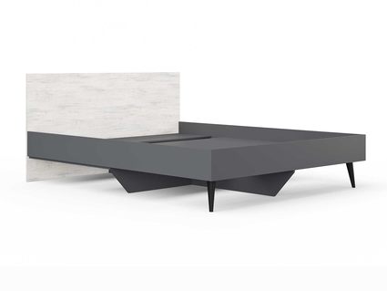 Кровать Сонум Ines Ясмунд + серый 180х190