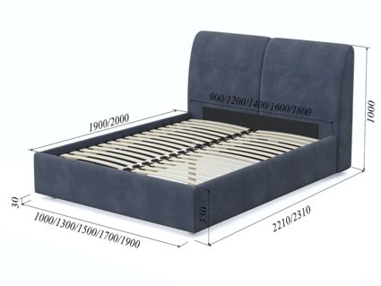 Кровать Арско Бекка Микрошеннил Frida 08 140х200