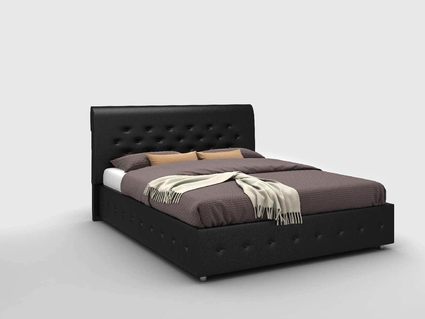 Кровать Sleeptek Premier 1 Экоожа Black (с подъемным механизмом)