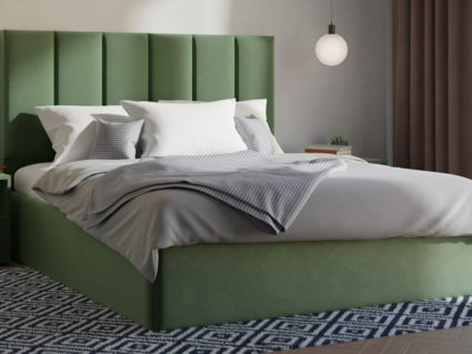 Кровать Lonax Милана велюр Dolly-13 (с основанием) 120х200