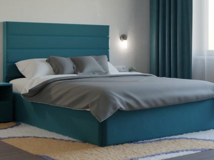 Кровать Lonax Кармела велюр Dolly-17 (с основанием) 120х195