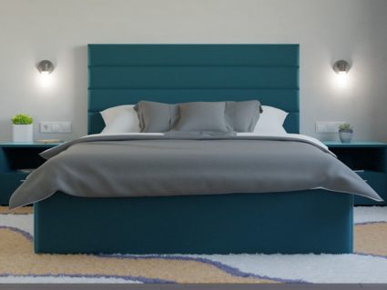 Кровать Lonax Кармела велюр Dolly-17 (с основанием) 120х195