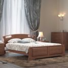 Кровать DreamLine Афродита 1 бук Орех 160х195